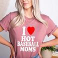 I Heart Love Hot Baseball Moms MILF Cougar Older Woman Women's Heather T-Shirt Heather Mauve