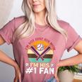 I'm Not Just His Mom Baseball Moms Baseball Mothers Women's Heather T-Shirt Heather Mauve I'm Not Just His Mom Baseball Moms Baseball Mothers Women's Heather T-Shirt Heather Mauve