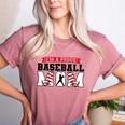 I'm a Proud Baseball Mom Baseball Women's Heather T-Shirt Heather Mauve