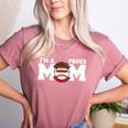 I'm A Proud Mom Football Baseball Mom Women's Heather T-Shirt Heather Mauve