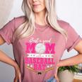 Just A Good Mom With A Baseball Bat Baseball Mom Women's Heather T-Shirt Heather Mauve