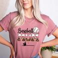 Leopard Baseball Mom Mama Mommy Sport Women's Heather T-Shirt Heather Mauve Leopard Baseball Mom Mama Mommy Sport Women's Heather T-Shirt Heather Mauve