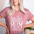 Living That Baseball Mom Life Sporty Humor Women's Heather T-Shirt Heather Mauve
