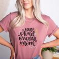Loud & Proud Baseball Mom Women's Heather T-Shirt Heather Mauve