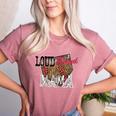 Loud Proud Mama Baseball Mom Women's Heather T-Shirt Heather Mauve Loud Proud Mama Baseball Mom Women's Heather T-Shirt Heather Mauve