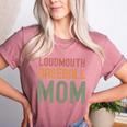 Loudmouth Baseball Mom Mother's Day Sports Cute Women's Heather T-Shirt Heather Mauve Loudmouth Baseball Mom Mother's Day Sports Cute Women's Heather T-Shirt Heather Mauve