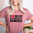 I Love Hot Baseball Moms Heart Sport Fan For Women Men Women's Heather T-Shirt Heather Mauve I Love Hot Baseball Moms Heart Sport Fan For Women Men Women's Heather T-Shirt Heather Mauve