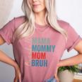 Mama Mommy Mom Bruh Baseball Mom Lover Mother's Day Women's Heather T-Shirt Heather Mauve