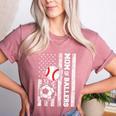 Mom Of Ballers USA Flag Soccer Baseball Mom Women's Heather T-Shirt Heather Mauve Mom Of Ballers USA Flag Soccer Baseball Mom Women's Heather T-Shirt Heather Mauve
