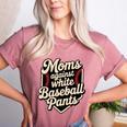 Moms Against Baseball Pants Baseball Mom Premium Tri-Blend Women's Heather T-Shirt Heather Mauve
