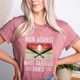Moms Against Baseball Pants Mothers Baseball Mom Women's Heather T-Shirt Heather Mauve Moms Against Baseball Pants Mothers Baseball Mom Women's Heather T-Shirt Heather Mauve
