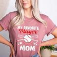 Mother's Day Baseball Mom Women's Heather T-Shirt Heather Mauve Mother's Day Baseball Mom Women's Heather T-Shirt Heather Mauve