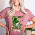 One Lucky Baseball Mom St Patricks Day One Lucky Mom Women Women's Heather T-Shirt Heather Mauve One Lucky Baseball Mom St Patricks Day One Lucky Mom Women Women's Heather T-Shirt Heather Mauve