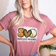 Peace Love Baseball Mom Leopard Print Mother's Day Women's Heather T-Shirt Heather Mauve Peace Love Baseball Mom Leopard Print Mother's Day Women's Heather T-Shirt Heather Mauve