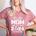 Proud Mom Of a 2024 Senior Baseball Mom 2024 Graduate Women's Heather T-Shirt Heather Mauve Proud Mom Of a 2024 Senior Baseball Mom 2024 Graduate Women's Heather T-Shirt Heather Mauve