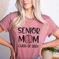 Proud Senior Baseball Mom Senior 2024 Class Leopard Game Day Women's Heather T-Shirt Heather Mauve Proud Senior Baseball Mom Senior 2024 Class Leopard Game Day Women's Heather T-Shirt Heather Mauve