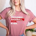 Proudest Baseball Mom Ever Women's Heather T-Shirt Heather Mauve Proudest Baseball Mom Ever Women's Heather T-Shirt Heather Mauve