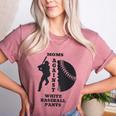Retro Moms Against Baseball Pants Baseball Mom Women's Heather T-Shirt Heather Mauve