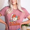 Retro Tis The Season Baseball Mom Baseball Lover Boys Kids Women's Heather T-Shirt Heather Mauve