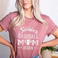Senior Baseball Mom 2024 Class Of 2024 Graduation Women's Heather T-Shirt Heather Mauve