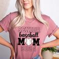 Senior Baseball Mom Class Of 2024 Senior Mom Game Day Women's Heather T-Shirt Heather Mauve