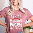 Senior Baseball Mom Class Of 2024 Baseball Senior Night Women's Heather T-Shirt Heather Mauve Senior Baseball Mom Class Of 2024 Baseball Senior Night Women's Heather T-Shirt Heather Mauve