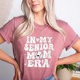 In My Senior Mom Era Class Of 2024 Groovy Baseball Mom Life Women's Heather T-Shirt Heather Mauve In My Senior Mom Era Class Of 2024 Groovy Baseball Mom Life Women's Heather T-Shirt Heather Mauve