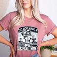 So God Made A Baseball Mom Baseball Player Premium Women's Heather T-Shirt Heather Mauve So God Made A Baseball Mom Baseball Player Premium Women's Heather T-Shirt Heather Mauve