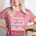 Somebody's Loudmouth Baseball Mom Mothers Day Baseball Women's Heather T-Shirt Heather Mauve Somebody's Loudmouth Baseball Mom Mothers Day Baseball Women's Heather T-Shirt Heather Mauve