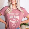 My Son Has Baseball Baseball Mom Mother's Day Sports Retro Women's Heather T-Shirt Heather Mauve My Son Has Baseball Baseball Mom Mother's Day Sports Retro Women's Heather T-Shirt Heather Mauve