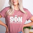 My Son Bought Me This Baseball Mom Women's Heather T-Shirt Heather Mauve My Son Bought Me This Baseball Mom Women's Heather T-Shirt Heather Mauve