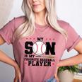 My Son Is My Favorite Baseball Player Baseball Mom Women's Heather T-Shirt Heather Mauve My Son Is My Favorite Baseball Player Baseball Mom Women's Heather T-Shirt Heather Mauve
