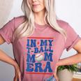 In My T-Ball Mom Era Baseball Mom Groovy Mother's Day Women's Heather T-Shirt Heather Mauve In My T-Ball Mom Era Baseball Mom Groovy Mother's Day Women's Heather T-Shirt Heather Mauve