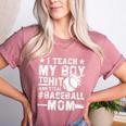 I Teach My Boy To Hit And Steal Baseball Mom Women's Heather T-Shirt Heather Mauve I Teach My Boy To Hit And Steal Baseball Mom Women's Heather T-Shirt Heather Mauve