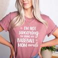 Using Baseball Mom Words Swearing Baseball Mom Sweary Women's Heather T-Shirt Heather Mauve