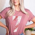 Vintage Baseball Mom 7 Jersey Baseball Favorite Player Women's Heather T-Shirt Heather Mauve Vintage Baseball Mom 7 Jersey Baseball Favorite Player Women's Heather T-Shirt Heather Mauve