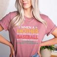 When A Mother Signs Child Up For Baseball Baseball Mom Women's Heather T-Shirt Heather Mauve When A Mother Signs Child Up For Baseball Baseball Mom Women's Heather T-Shirt Heather Mauve
