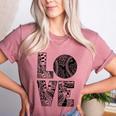 Women's Baseball Softball Baseball Mom LOVE Baseball Women's Heather T-Shirt Heather Mauve Women's Baseball Softball Baseball Mom LOVE Baseball Women's Heather T-Shirt Heather Mauve