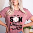 Yes Son Has Practice a Game Baseball Mom Women's Heather T-Shirt Heather Mauve