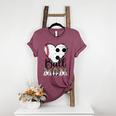 Ball Mom Heart Soccer Baseball Mom Women's Heather T-Shirt Heather Maroon Ball Mom Heart Soccer Baseball Mom Women's Heather T-Shirt Heather Maroon