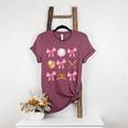 Baseball Coquette Bow Baseball Mama Baseball Mom Premium Women's Heather T-Shirt Heather Maroon Baseball Coquette Bow Baseball Mama Baseball Mom Premium Women's Heather T-Shirt Heather Maroon