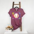 Baseball Mama Sport Women Proud Baseball Mom Premium Women's Heather T-Shirt Heather Maroon