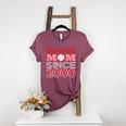 Baseball Mom Since 2000 Women's Heather T-Shirt Heather Maroon