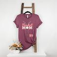 Baseball Mom 99 Number 99 Jersey Team Numbered Jersey Women's Heather T-Shirt Heather Maroon Baseball Mom 99 Number 99 Jersey Team Numbered Jersey Women's Heather T-Shirt Heather Maroon
