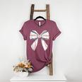 Baseball Mom Coquette Bow Baseball Mama Women's Heather T-Shirt Heather Maroon Baseball Mom Coquette Bow Baseball Mama Women's Heather T-Shirt Heather Maroon