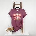 Baseball Mom Coquette Pink Bow Baseball Mom Women's Heather T-Shirt Heather Maroon Baseball Mom Coquette Pink Bow Baseball Mom Women's Heather T-Shirt Heather Maroon