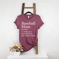 Baseball Mom Definition Sarcastic Sports Women's Heather T-Shirt Heather Maroon Baseball Mom Definition Sarcastic Sports Women's Heather T-Shirt Heather Maroon