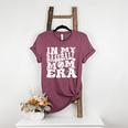 In My Baseball Mom Era Retro Groovy Baseball Raglan Baseball Tee Women's Heather T-Shirt Heather Maroon In My Baseball Mom Era Retro Groovy Baseball Raglan Baseball Tee Women's Heather T-Shirt Heather Maroon