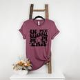 In My Baseball Mom Era Retro Groovy Sports Parent Women's Heather T-Shirt Heather Maroon