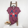 In My Baseball Mom Era Smile Face Retro Women's Heather T-Shirt Heather Maroon In My Baseball Mom Era Smile Face Retro Women's Heather T-Shirt Heather Maroon